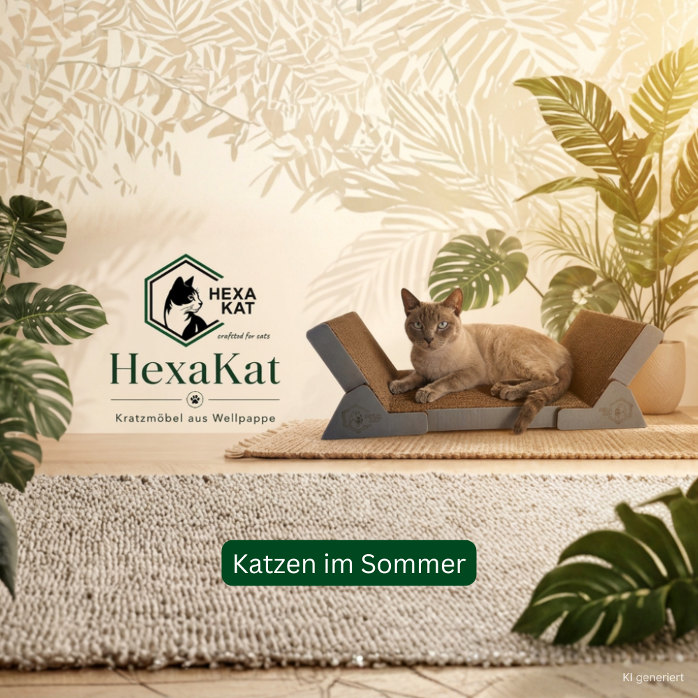 Katzen im Sommer: So hilfst du deiner Katze durch heiße Tage